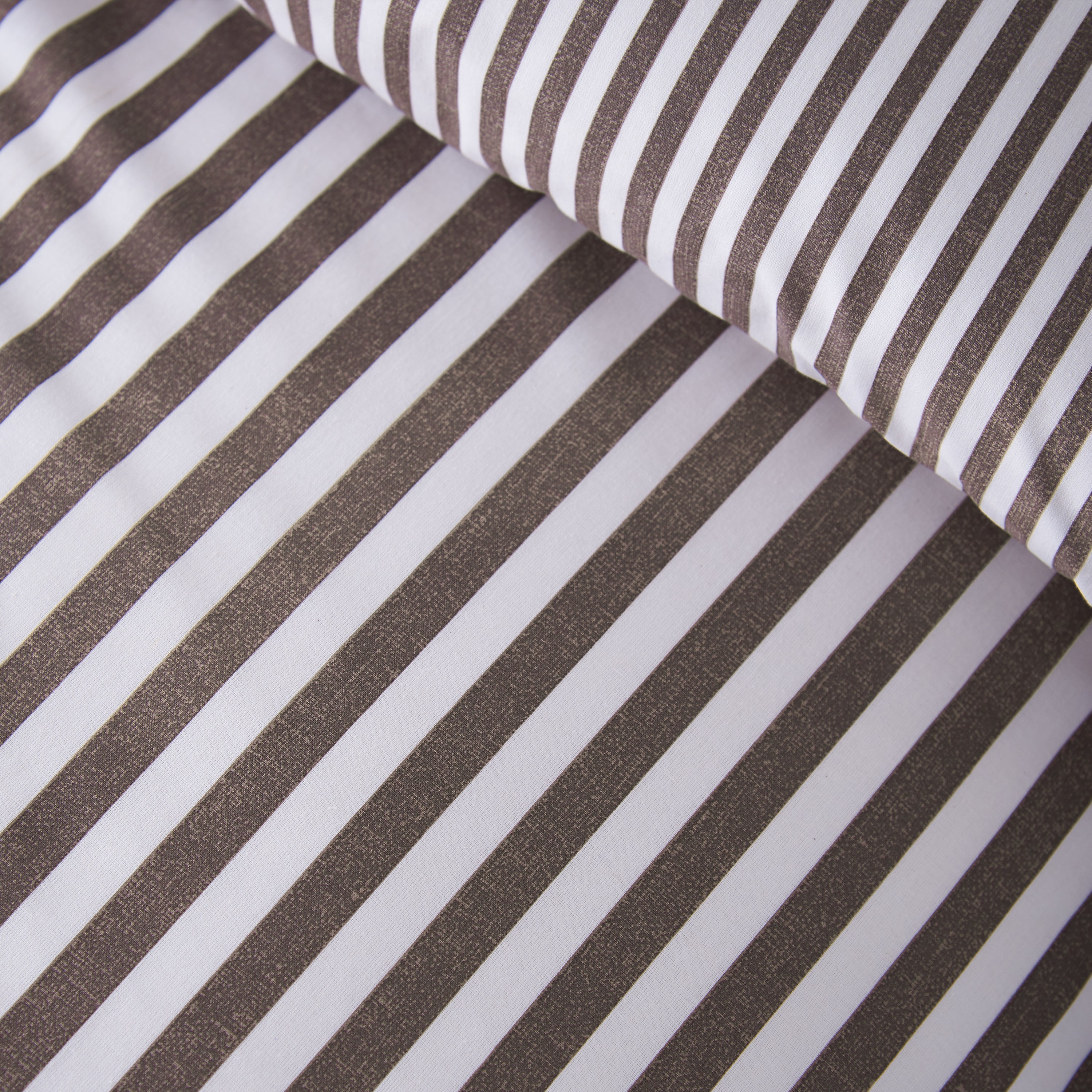 Epic Textured Stripe Duvet Set, Chocolate - PRE-ORDER, ARRIVING SOON!