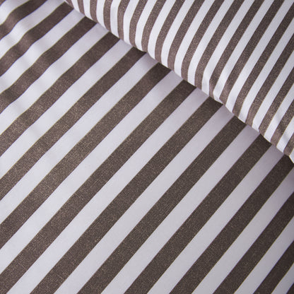 Epic Textured Stripe Duvet Set - Chocolate PRE-ORDER ARRIVING SOON !