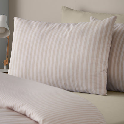 Epic Textured Stripe Duvet Set - Natural PRE-ORDER ARRIVING SOON !