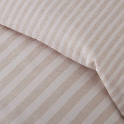 Epic Textured Stripe Duvet Set - Natural PRE-ORDER ARRIVING SOON !