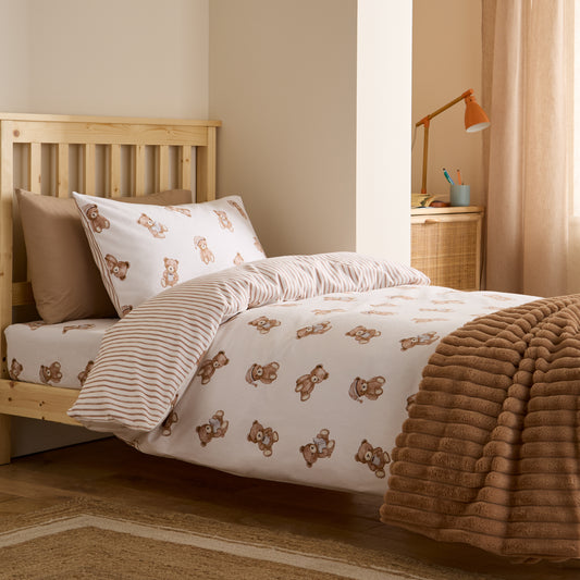 Brushed Teddy Bear Kids Duvet Set