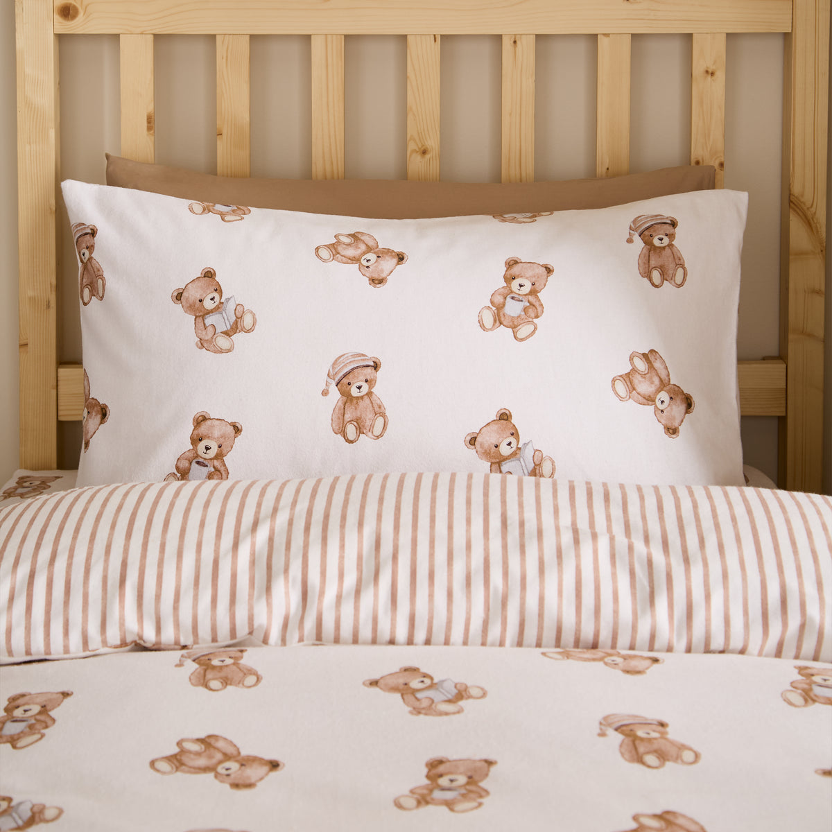 Brushed Teddy Bear Kids Duvet Set