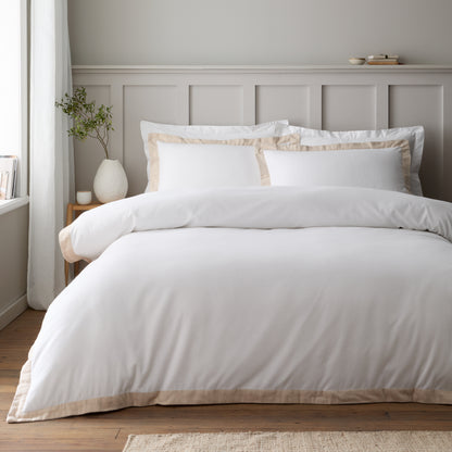 Tailored Brushed Cotton Duvet Set - Natural PRE-ORDER ARRIVING SOON !