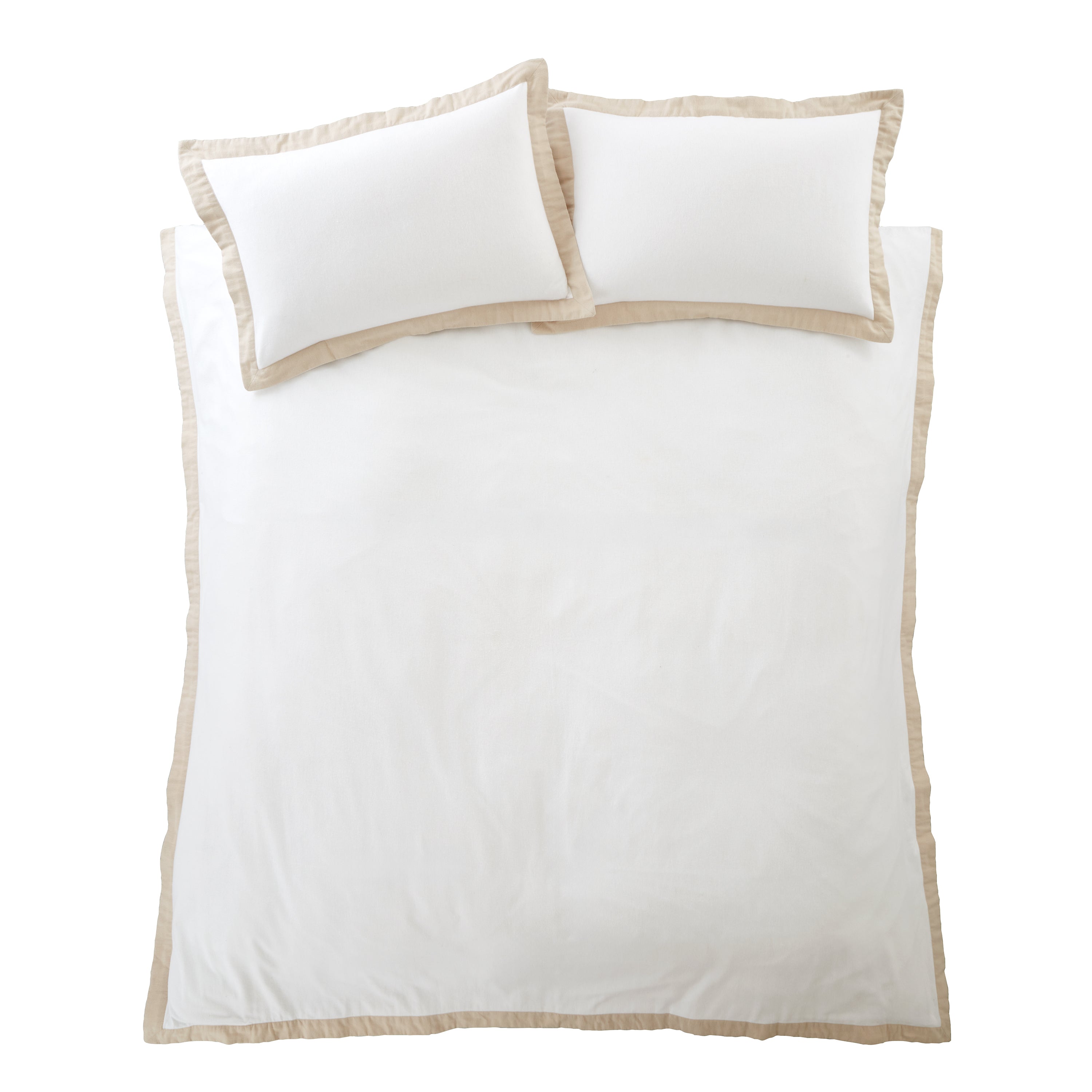 Tailored Brushed Cotton Duvet Set, Natural - PRE-ORDER, ARRIVING SOON!