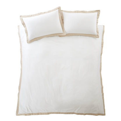 Tailored Brushed Cotton Duvet Set - Natural PRE-ORDER ARRIVING SOON !