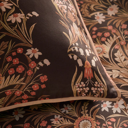 Audrey  100 % Cotton Sateen Duvet Set- Spice