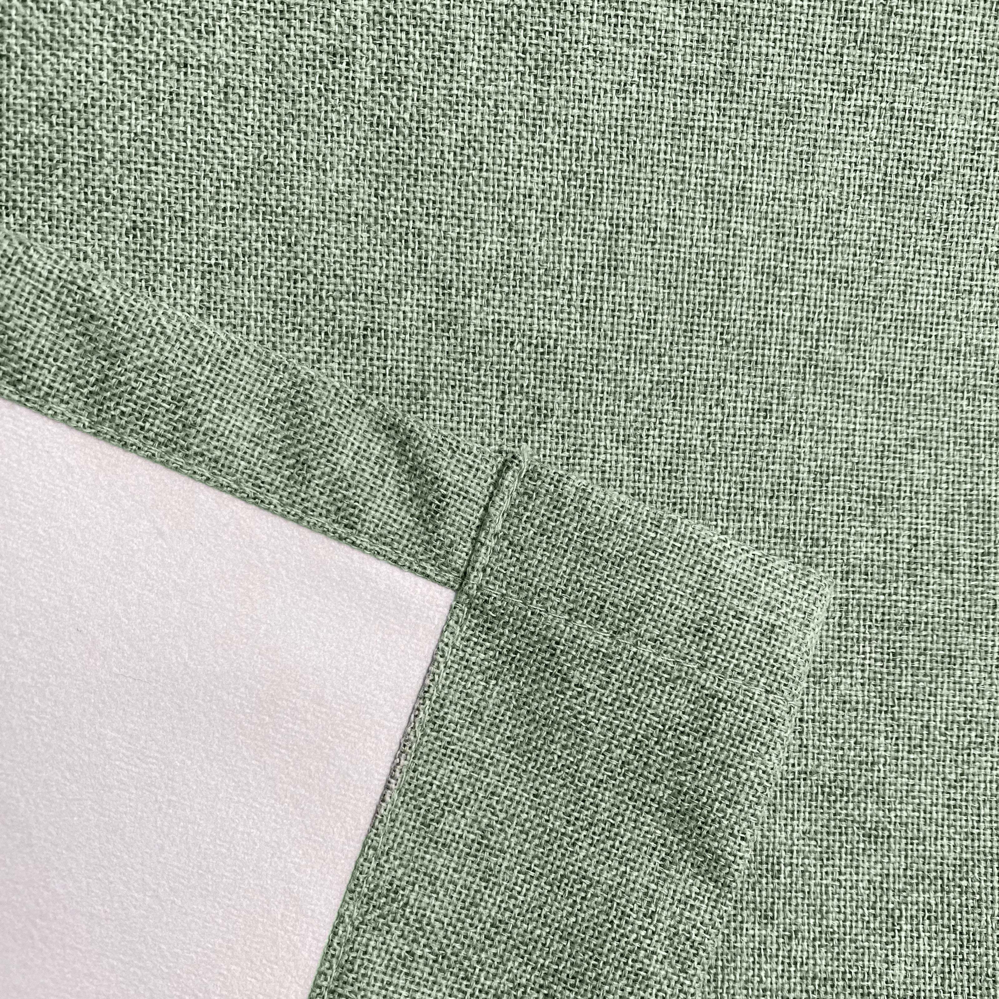 Austin 100 % Black out Eyelet Curtains - Green