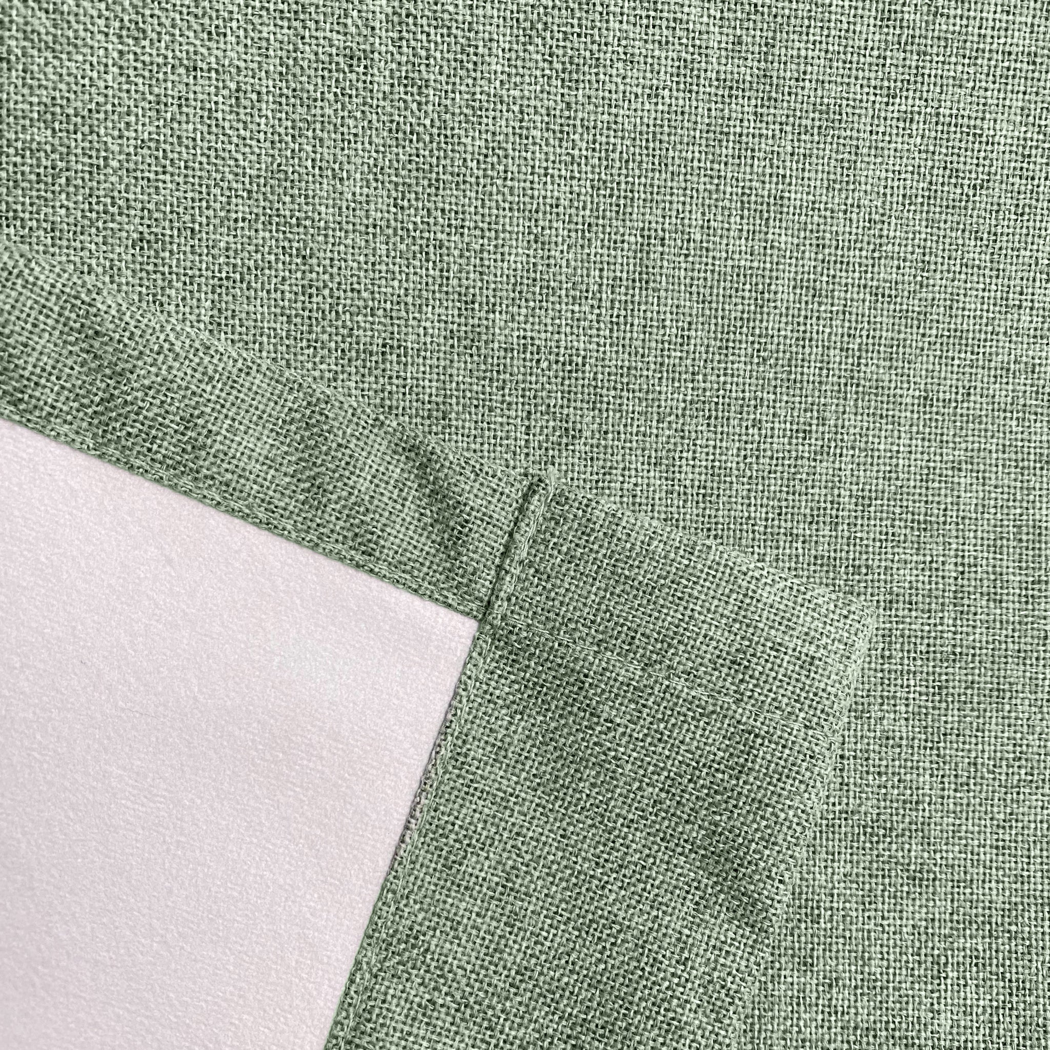 Dallas 100% Blackout Pencil Pleat Curtains, Green