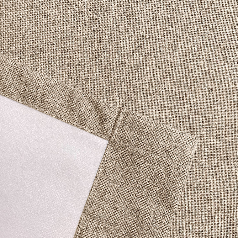 Austin 100 % Black out Eyelet Curtains - Natural