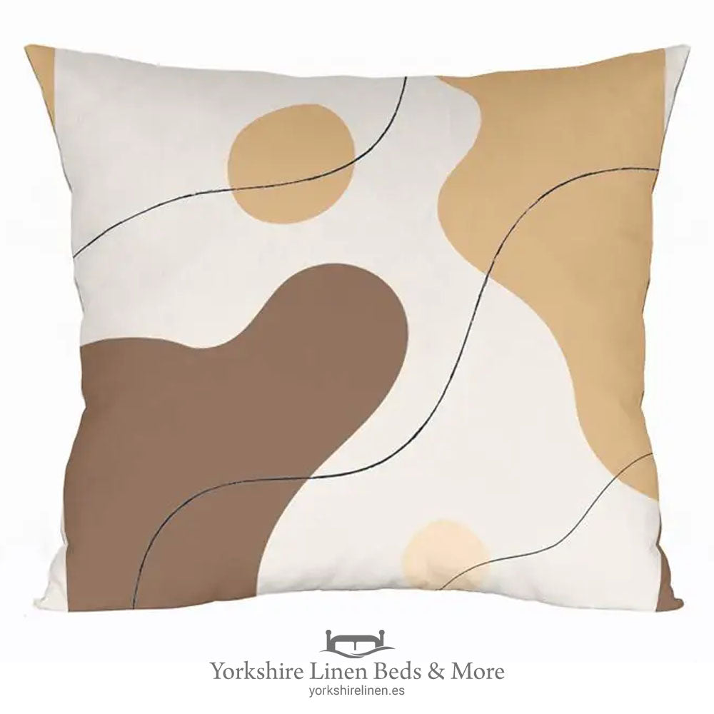 Abstract Art Cushion, Shapes 4947 - Cushions & Cushion Covers - Yorkshire Linen Beds & More