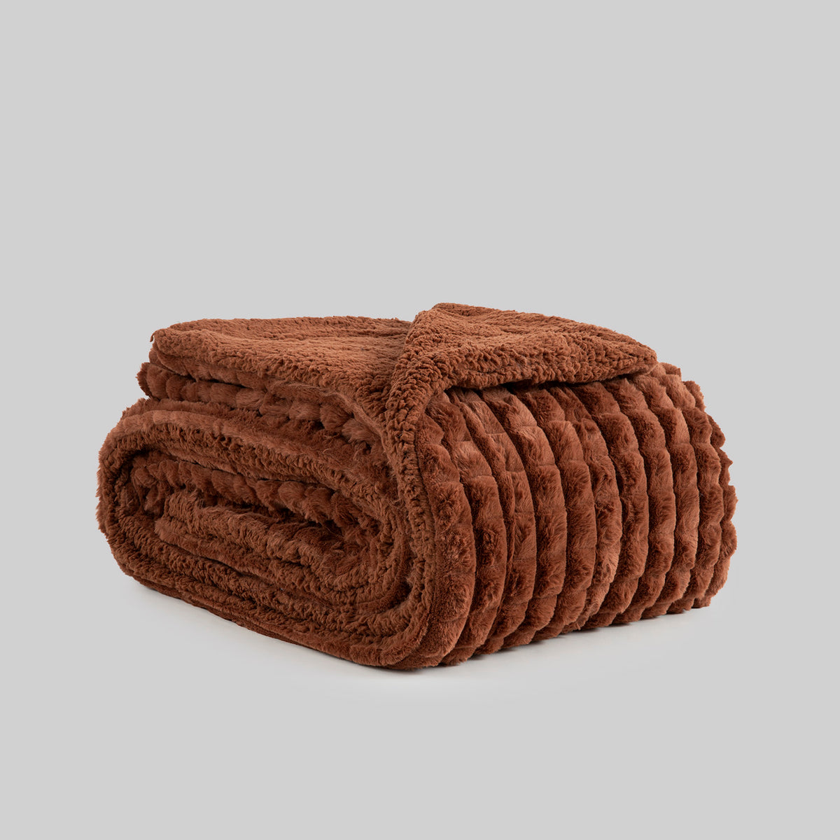 Amber Luxury Sherpa Fur Throw, TERRACOTTA  BEST SELLER!