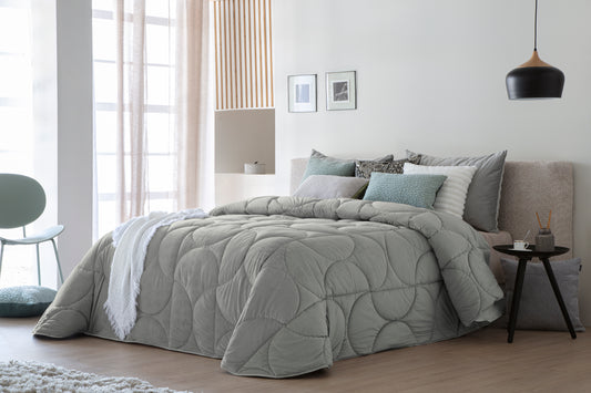 Arni Luxury Bedspread Grey
