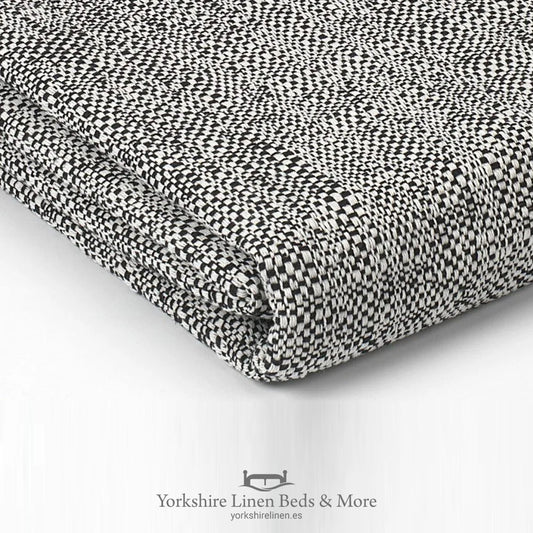 Attica Cotton Multi Use Throw, Black - Throws & Bedspreads - Yorkshire Linen Beds & More