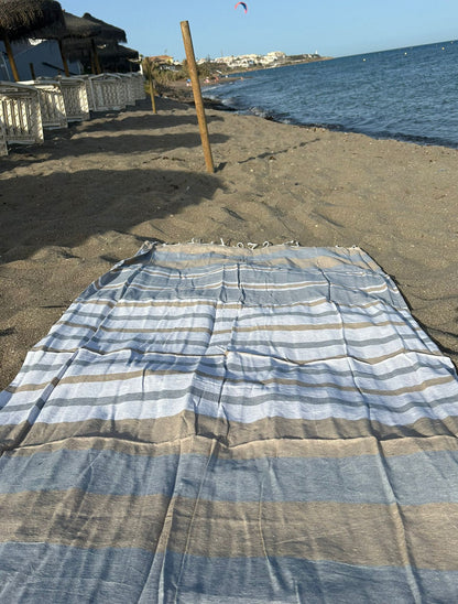 Cotton Rich Beach Blankets, Assorted Colours - Special Offer