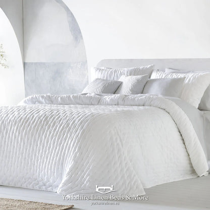 Bianca Soft Touch Bedspread, White - Bedspreads & Throws - Yorkshire Linen Beds & More