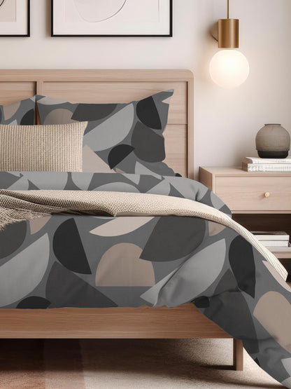 Boden Abstract Duvet Set, Charcoal