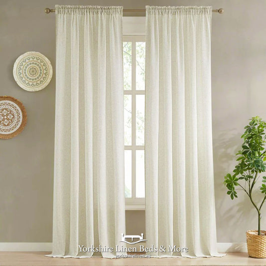 Boho Linen style Multi headed Voile Panel