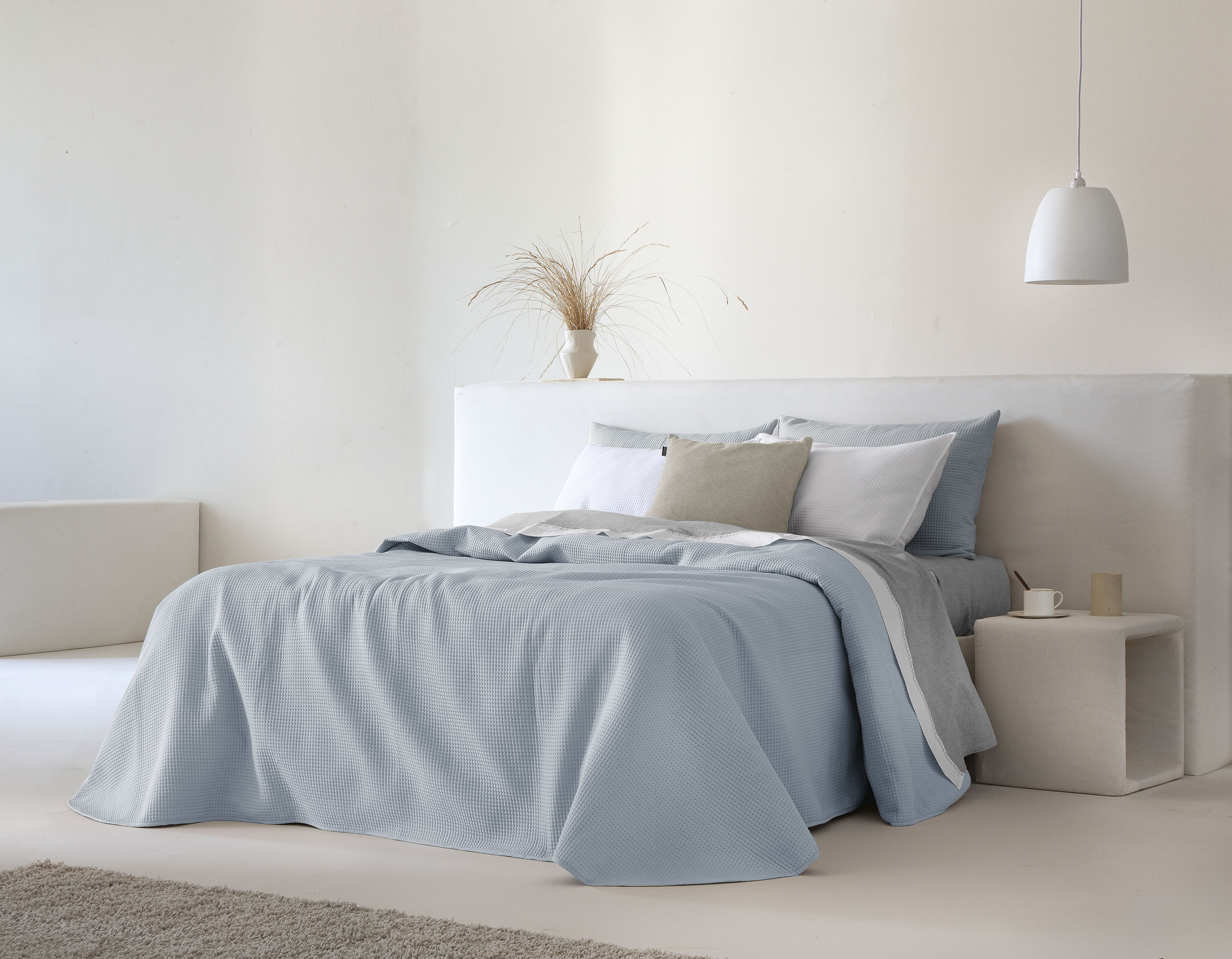 Marine Light Weight Bedspread - Blue