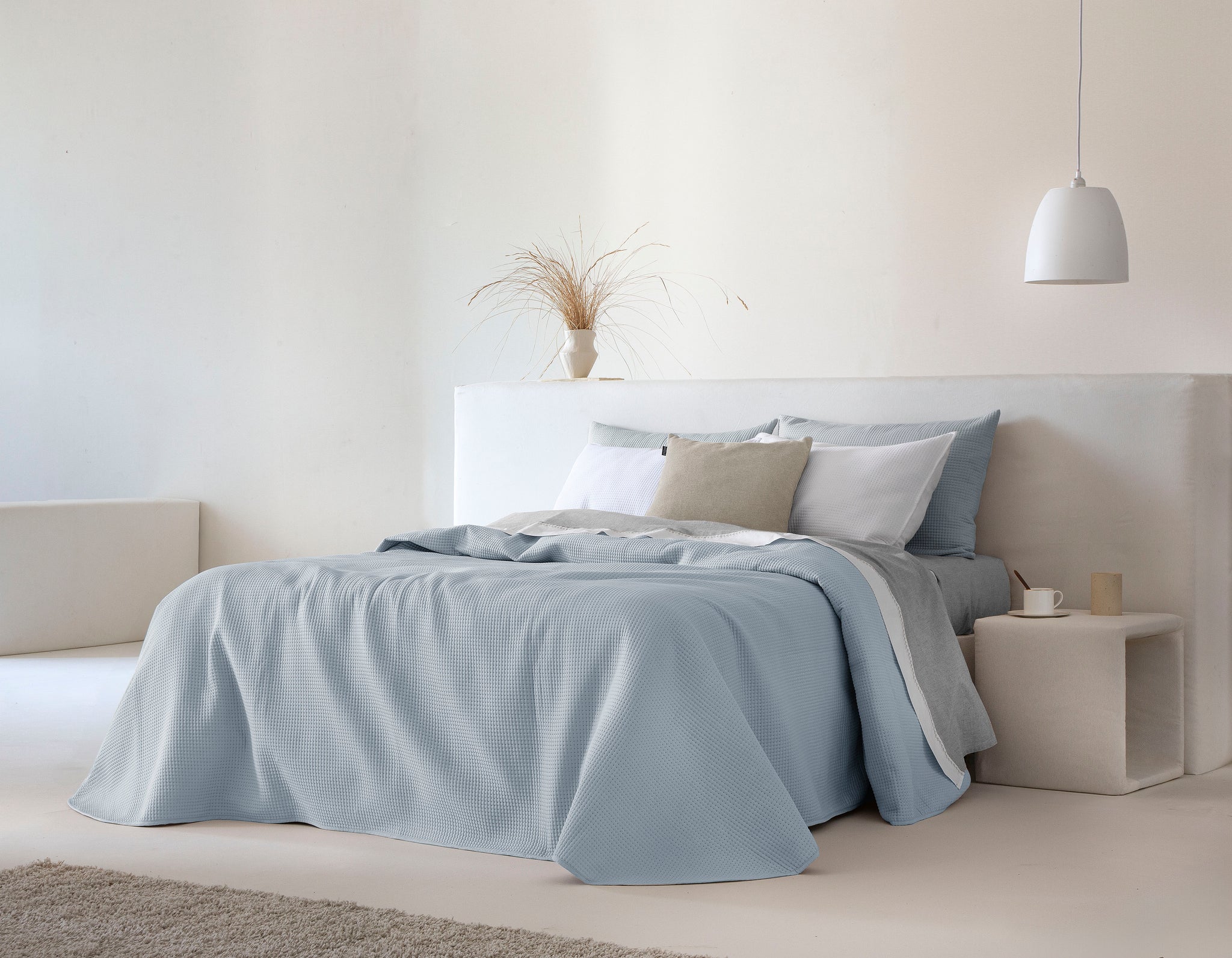 Marine Light Weight Bedspread - Blue