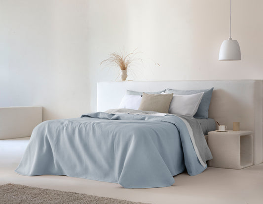 Marine Light Weight Bedspread - Blue