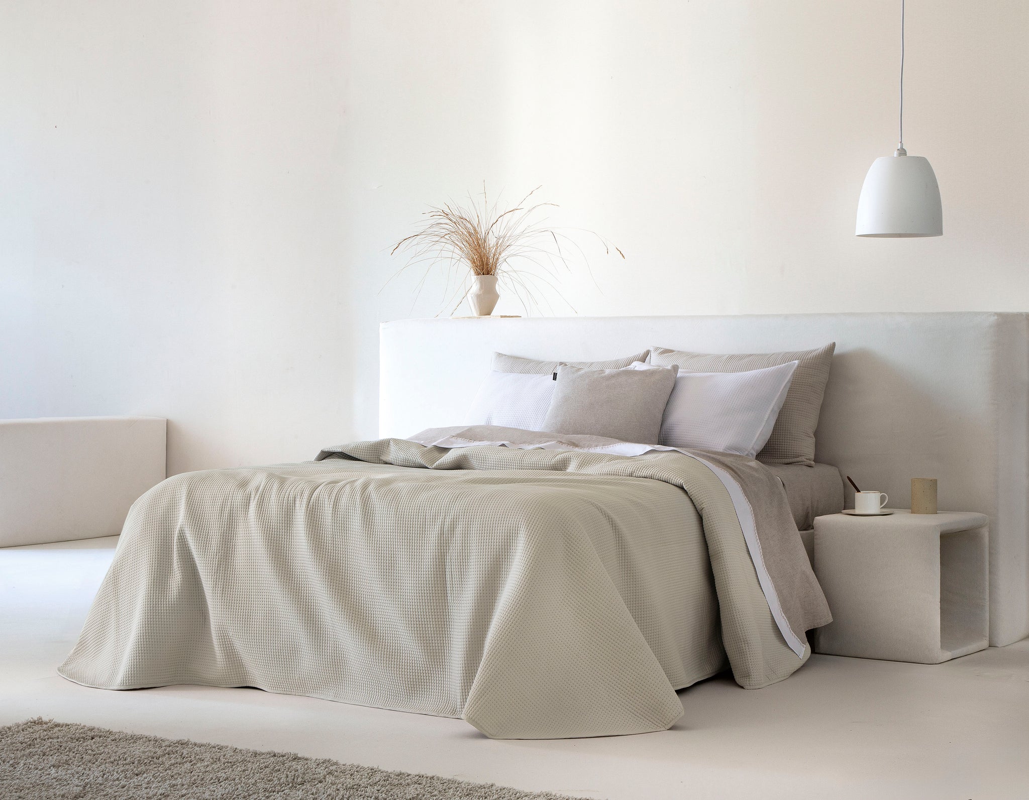 Marine Light Weight Bedspread - Beige