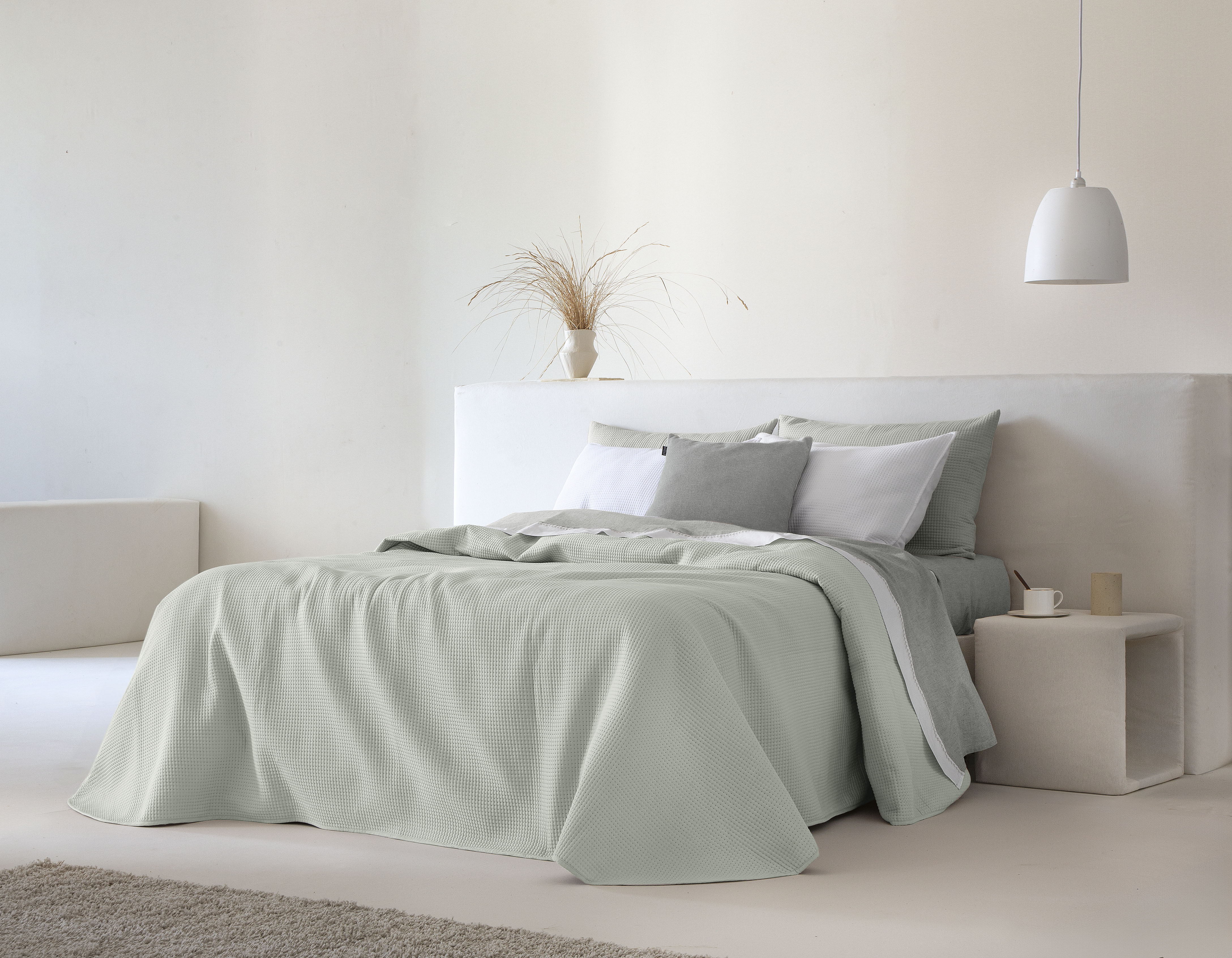 Marine Light Weight Bedspread - Grey