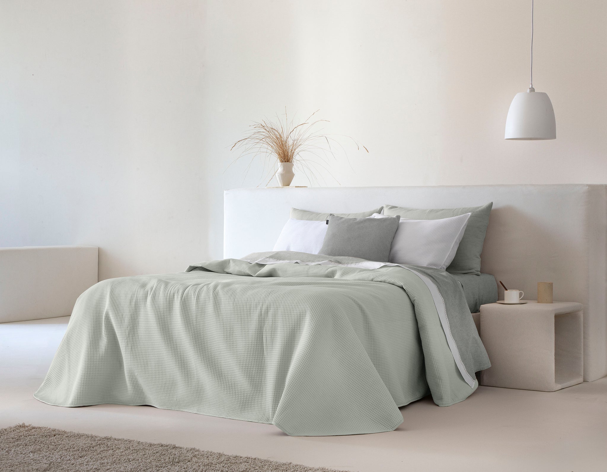 Marine Light Weight Bedspread - Grey