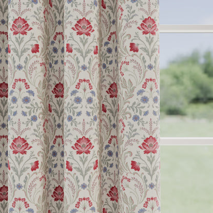 Cotswold Pencil Pleat 100% Blackout Curtains, Red