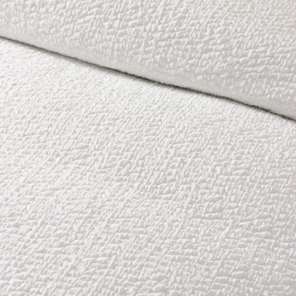 Crinkle Seersucker Duvet Set - White
