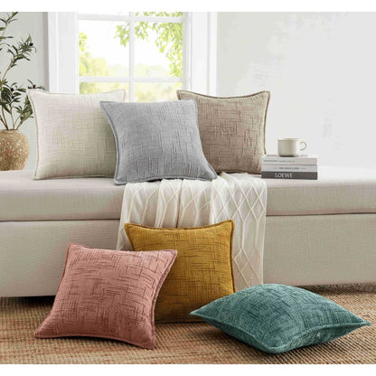 Chenille Tweed Complete  Cushion - Teal