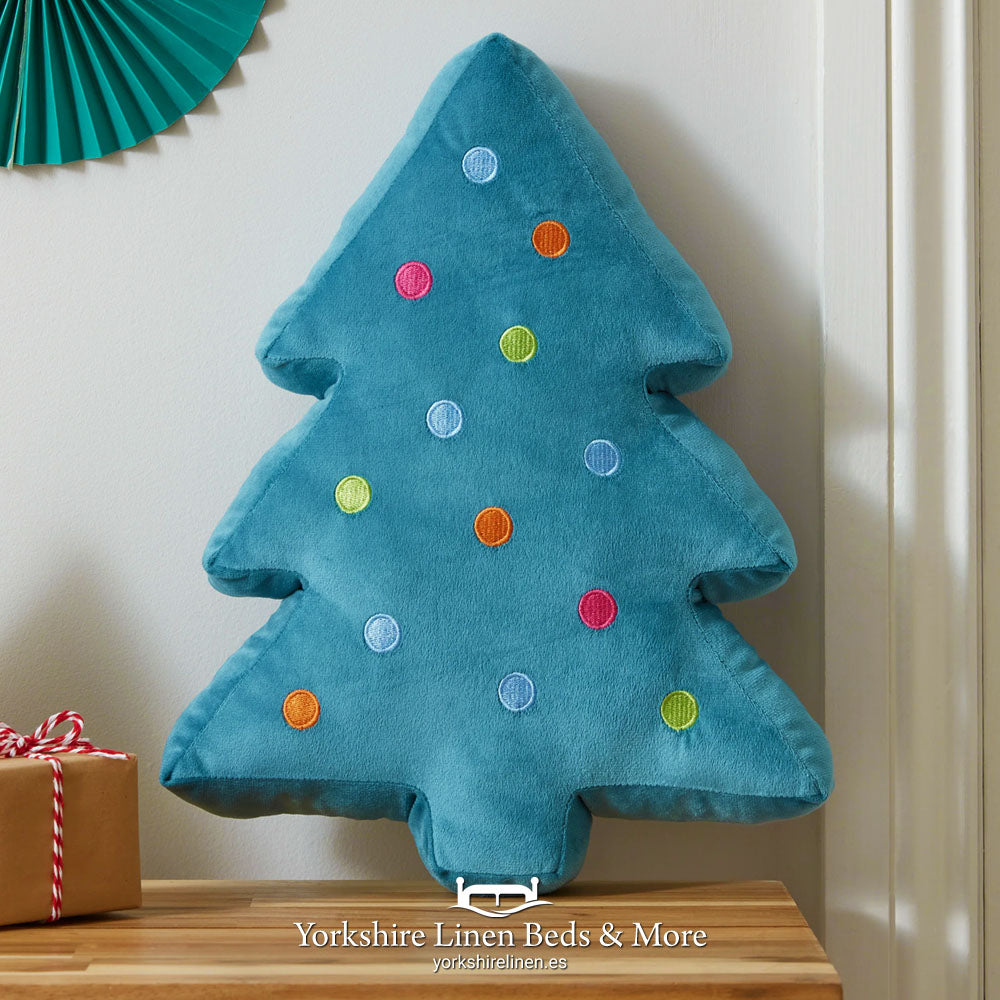 Christmas Tree Filled 3D Cushion - Cushions & Cushion Covers - Yorkshire Linen Beds & More, Mijas Costa, Spain