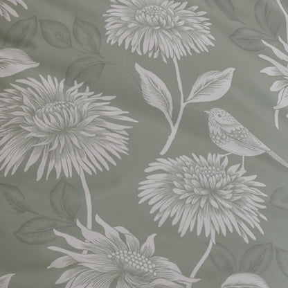 Chrysanthemum Green Reversible Duvet Set
