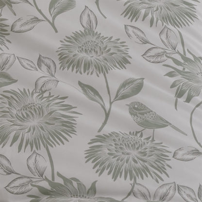 Chrysanthemum Green Reversible Duvet Set