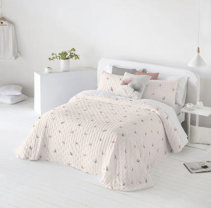 Clarise Reversible Bedspreads, Nude REDUCED TO CLEAR