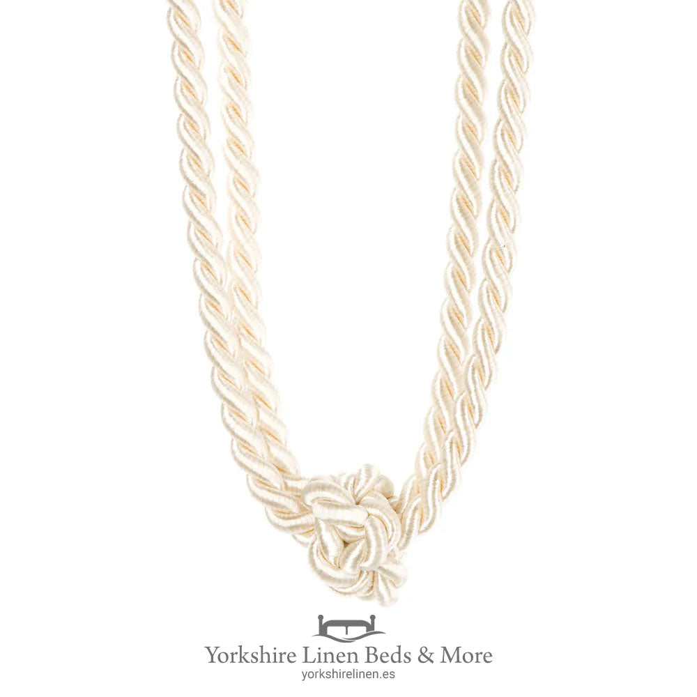 Classic Knot Tieback, Ivory - Curtains & Accessories - Yorkshire Linen Beds & More