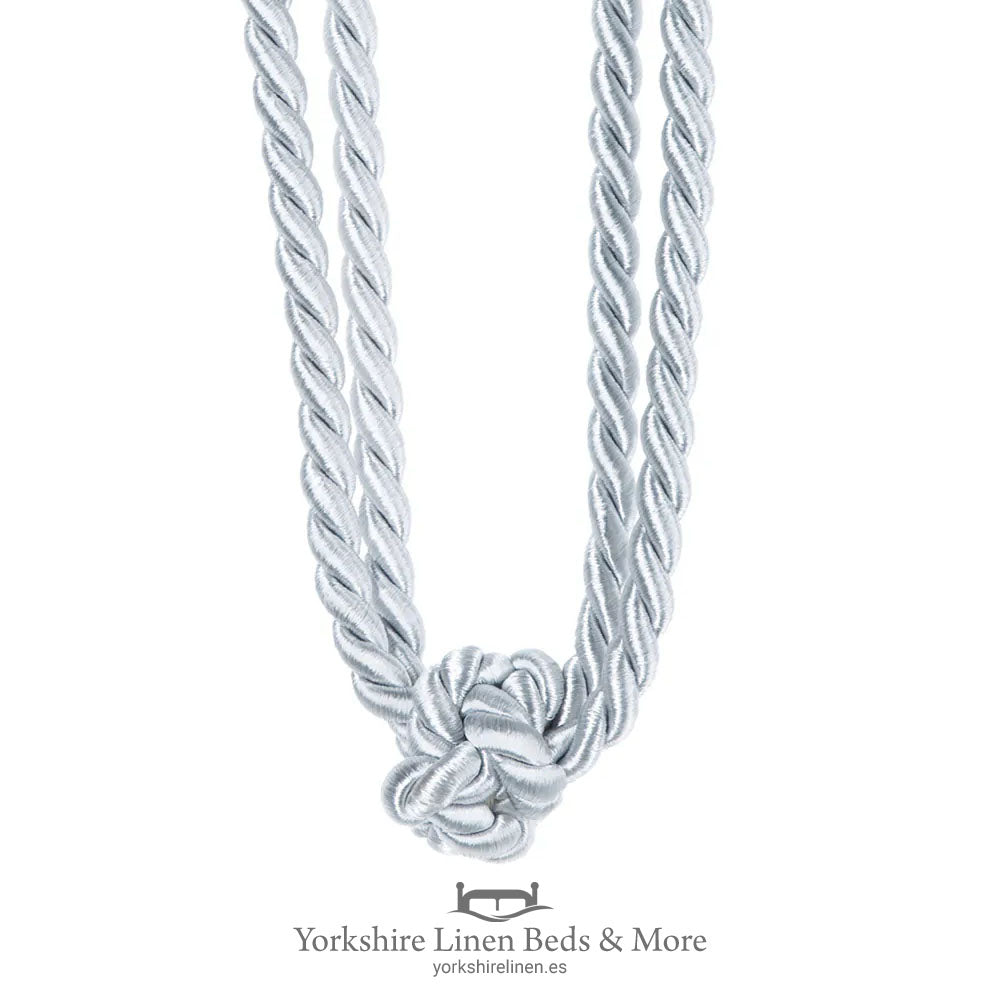 Classic Knot Tieback, Silver - Curtains & Accessories - Yorkshire Linen Beds & More