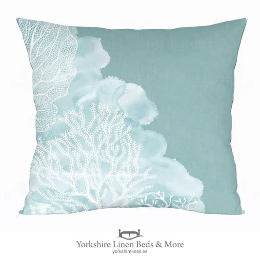 Coral Cove Cushions, Turquoise 1959 - Cushions & Cushion Covers - Yorkshire Linen Beds & More