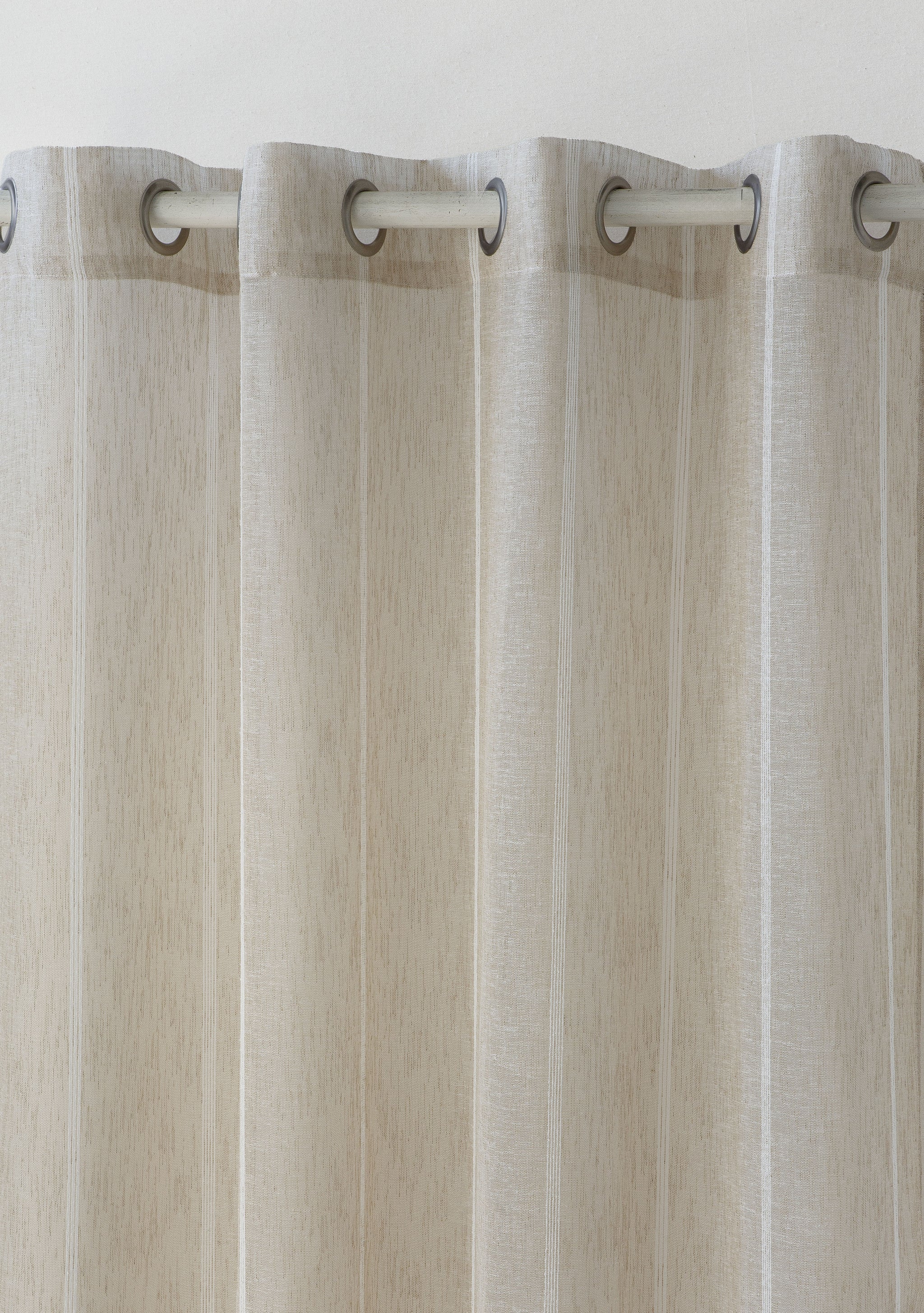 Note Striped Eyelet Voile Panels Various Colours