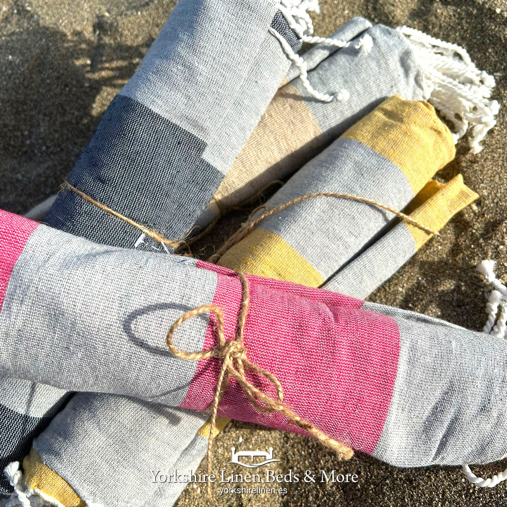 Cotton Rich Beach Blankets, Assorted Colours - Special Offer - Beach & Pool Towels - Yorkshire Linen Beds & More