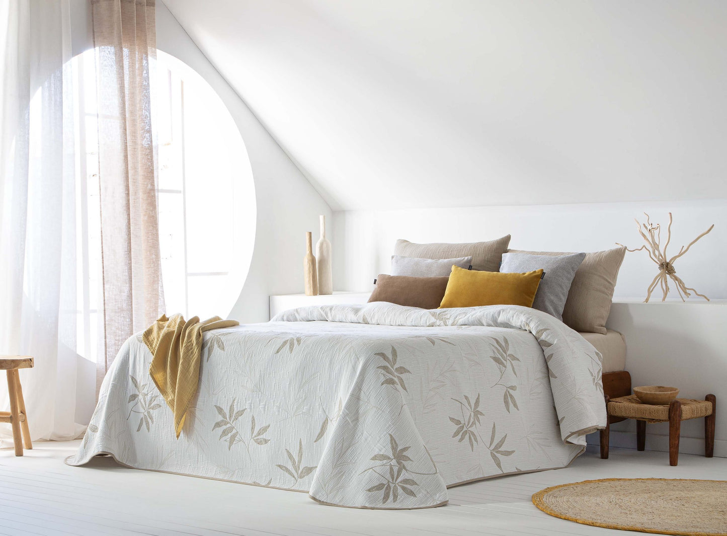 Dado Light Weight Bedspread, Beige SALE