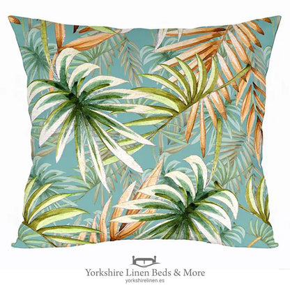 Dusky Palm Cushion, 2069 - Cushions & Cushion Covers - Yorkshire Linen Beds & More
