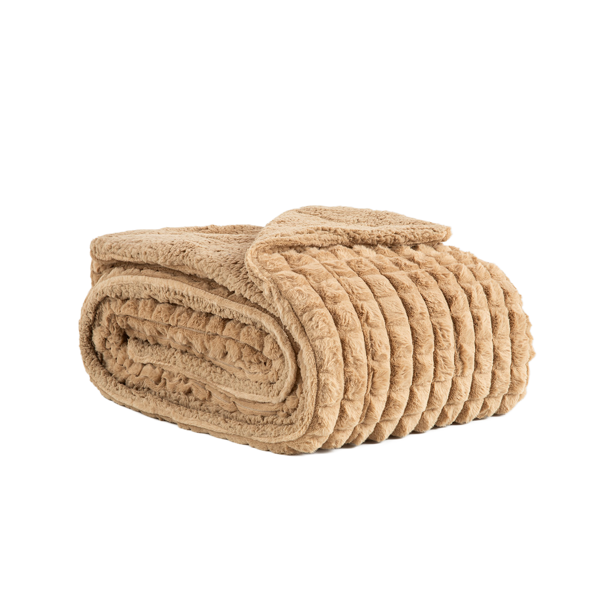 Amber Luxury Sherpa Fur Throw, Beige BEST SELLER !