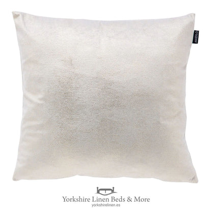 Ebro Luxury Cushion, Natural & Gold - Cushions and Soft Furnishings, Yorkshire Linen Beds & More