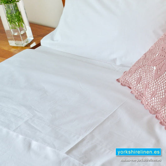Egyptian Cotton 1000 TC Flat Sheet - White