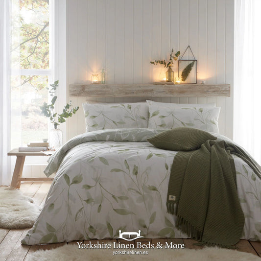 Elizabeth Green Duvet Set - Duvet Covers & Sets - Yorkshire Linen Beds & More