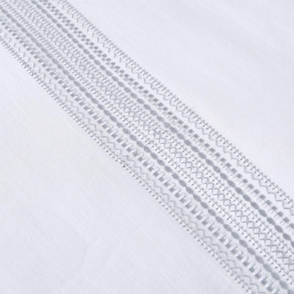 Embroidered Bands 200 Thread Count Cotton Duvet Set FLASH SALE