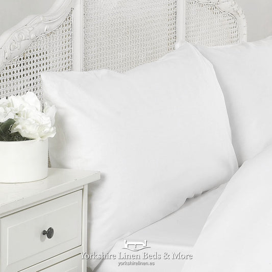 Essentials 200TC Cotton Pillowcases Extra Deep Fitted Sheet Flat Sheets - Yorkshire Linen Beds & More