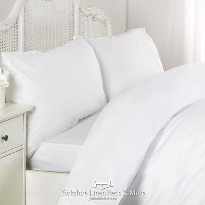 Essentials 200TC Cotton Pillowcases Extra Deep Fitted Sheet Flat Sheets - Yorkshire Linen Beds & More
