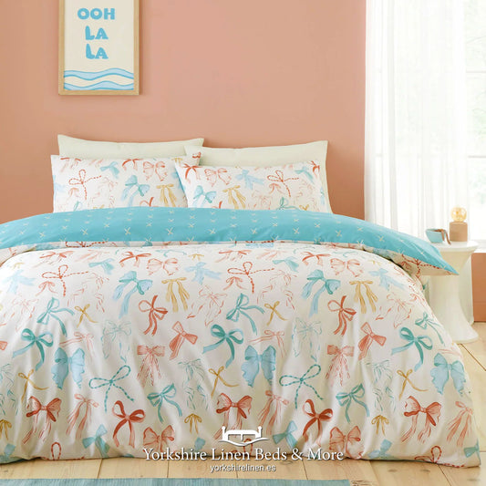 Evelyn " Bowtiful " Duvet Set- Multicolour
