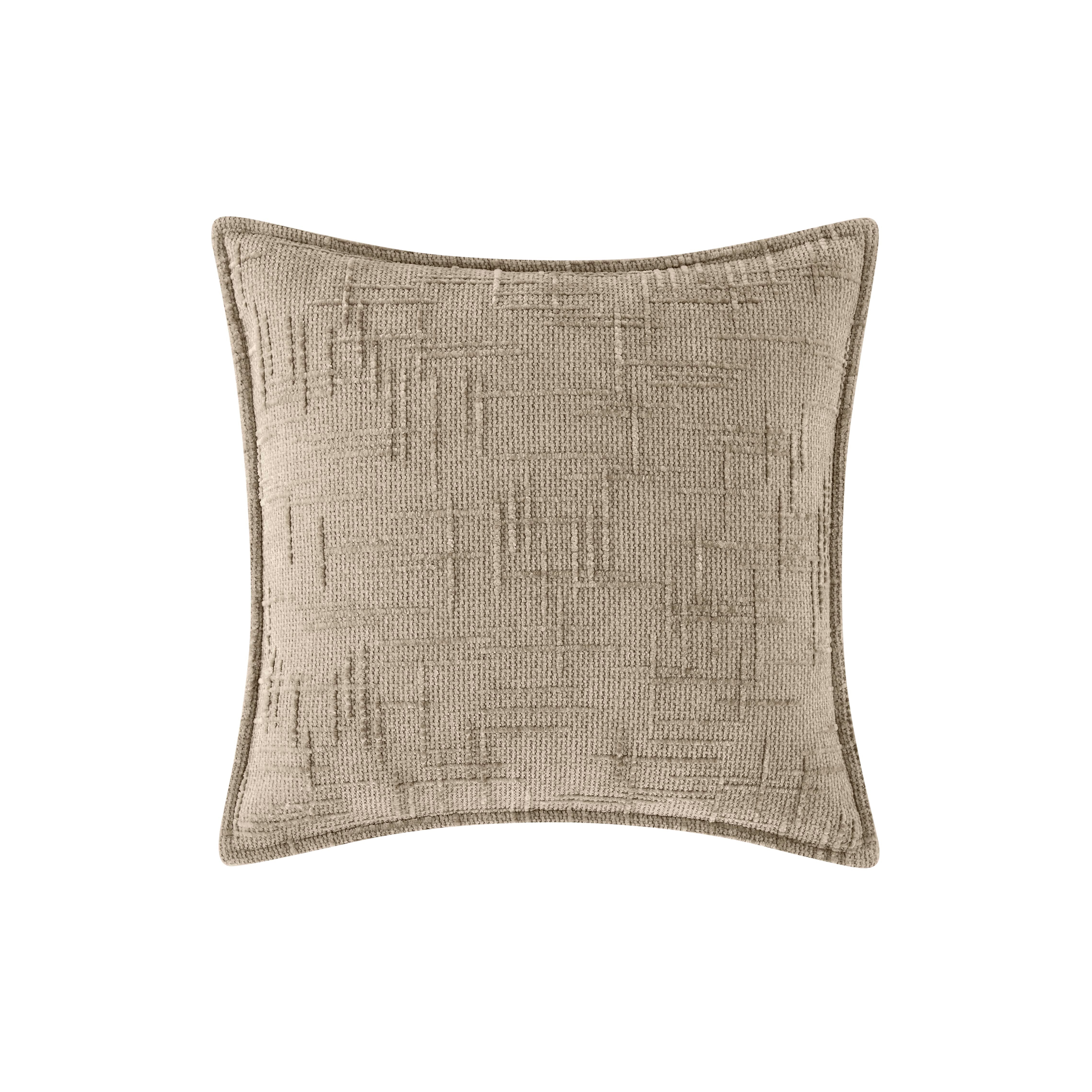 Chenille Tweed Complete  Cushion - Beige